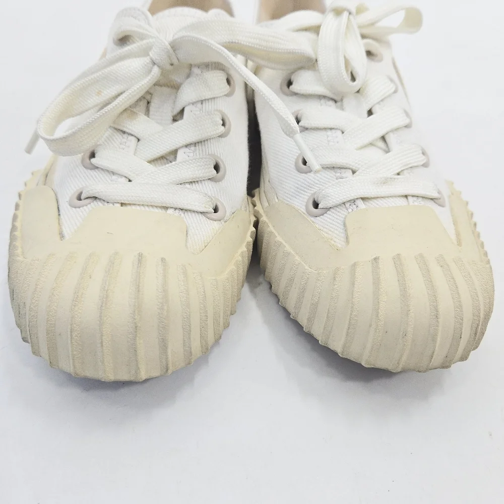 Acne‎ Studios Sneakers Brady Cream Cotton Canvas - Picture 4 of 15